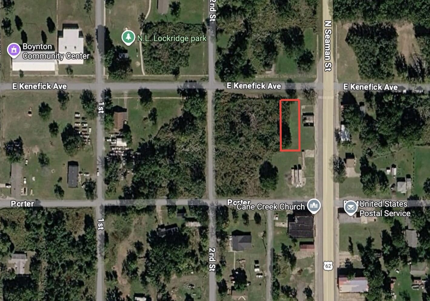 GPS Overlay of property For Sale in Boynton, OK